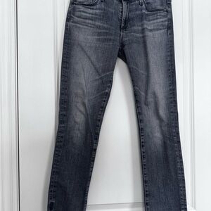 Ag Adriano Goldschmied Women's Cropped Ankle Jeans - Washed Gray